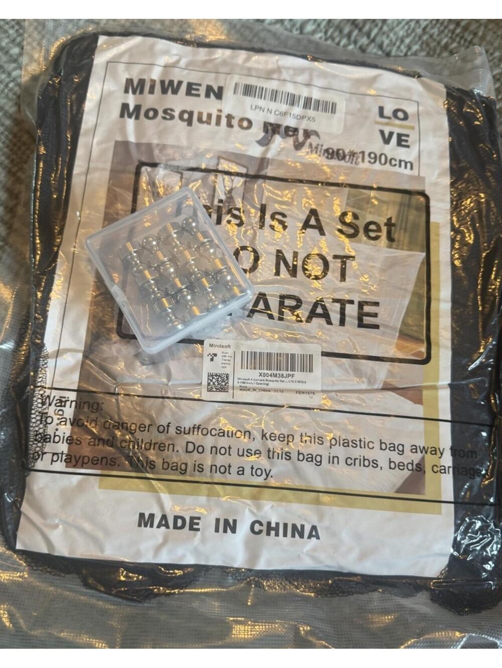 Miwen Mosquito Net Fabric With Magnets Hanging Magnetic Closure